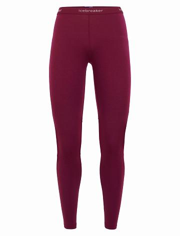 Base Layers Icebreaker BodyfitZone™ Merino 200 Zone Thermal Leggings Femme Rose | FR 1864GSOL